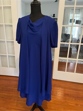 S.L. Fashions Cobalt Blue Blouse